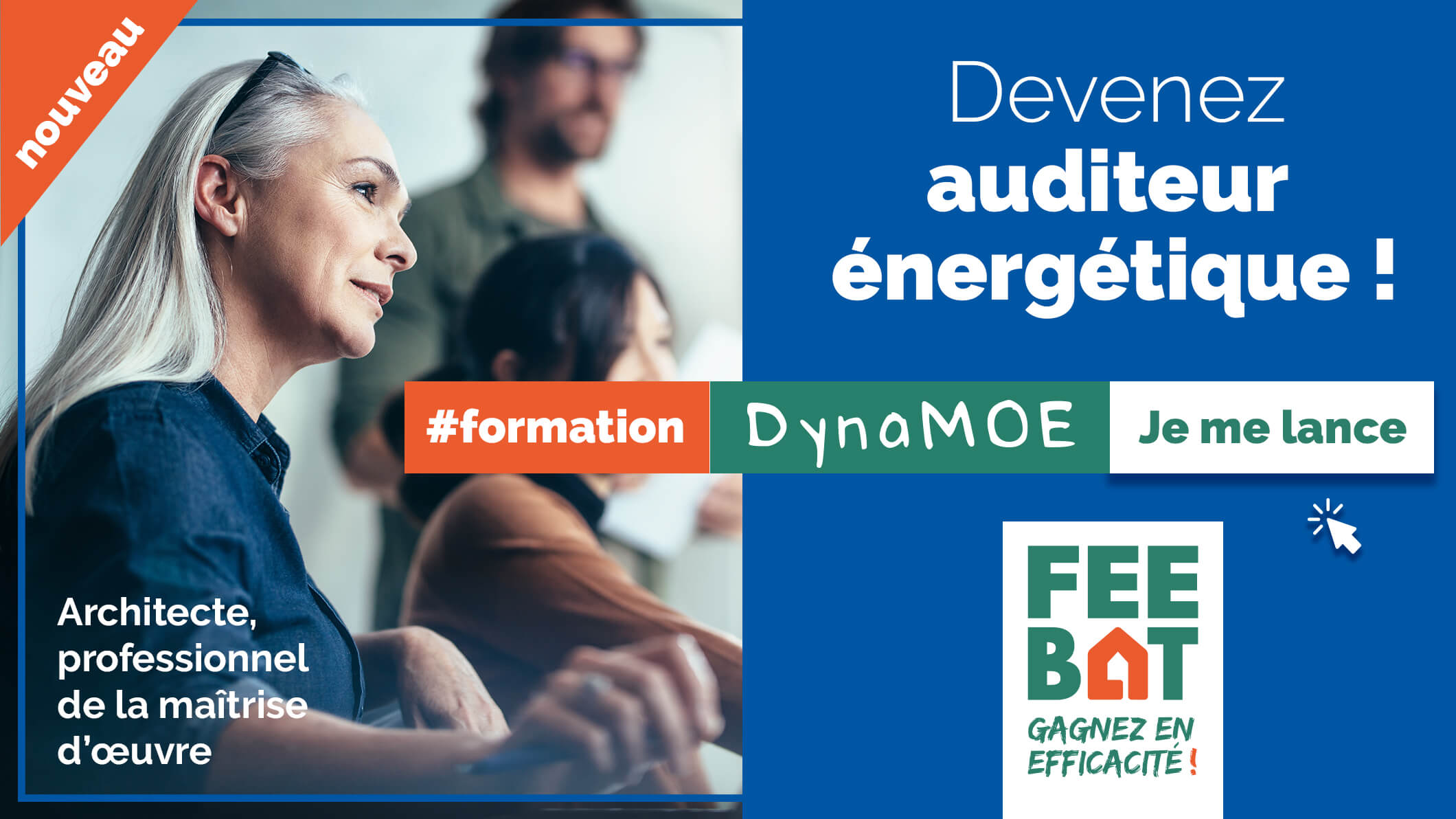 Nouveau : architectes, professionnels de la maîtrise d'œuvre, devenez auditeur énergétique ! #formation DynaMOE, je me lance